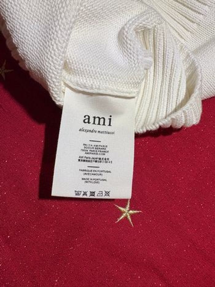 Pull Ami Paris Blanc, taille s, neuf - photo numéro 5