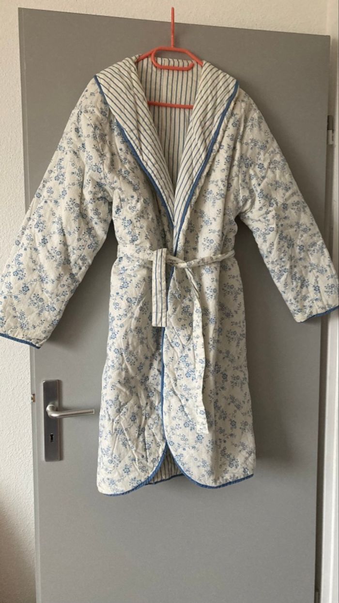 Robe de chambre taille 38 molletonnée réversible