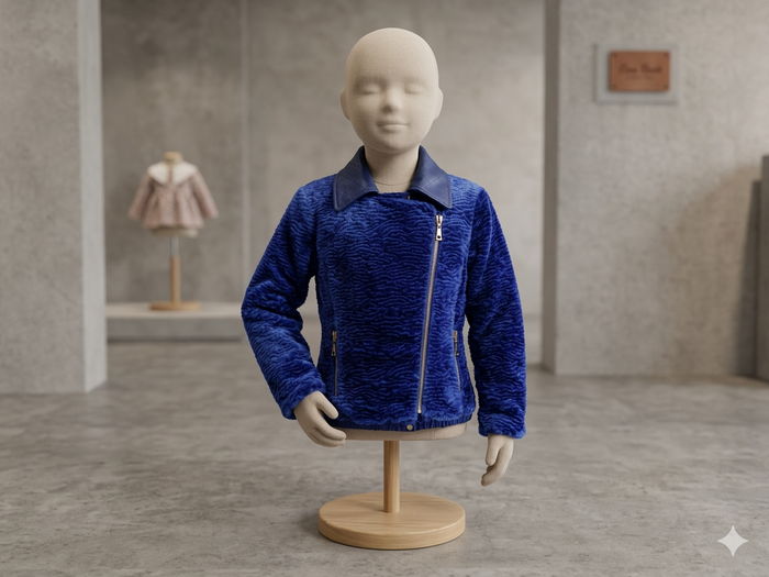 Blouson bleu très doux 10 ans Fun et fun - photo numéro 1