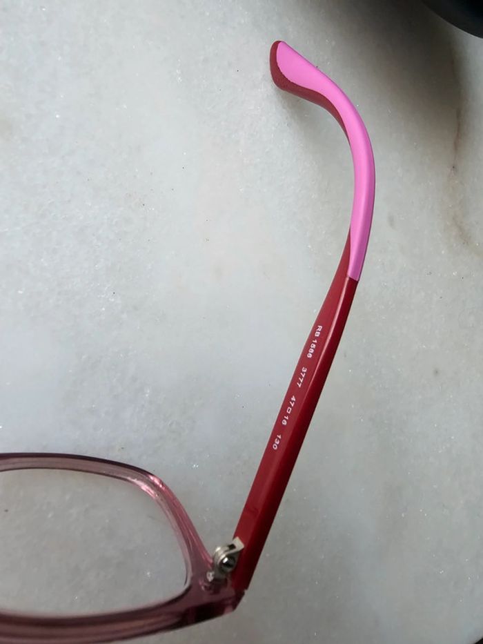 Lunette de vue Ray ban rose enfant - photo numéro 6