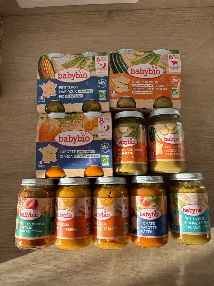 Lot Petits pots baby bio