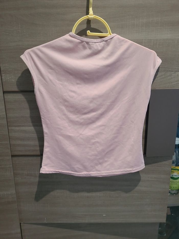 T-shirt, manches courtes, taille 8 ans, rose - photo numéro 3