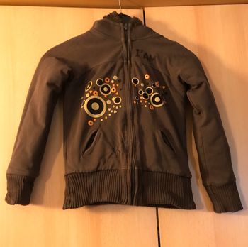 Gilet à capuche brun