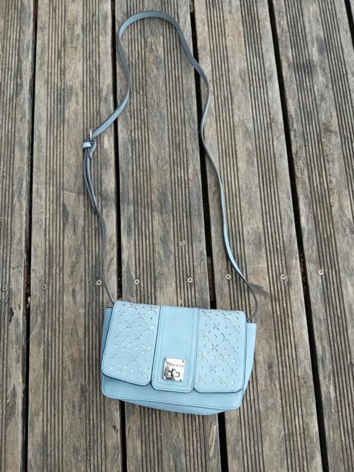 Sac bandoulière bleu/gris Tamaris neuf - photo numéro 3