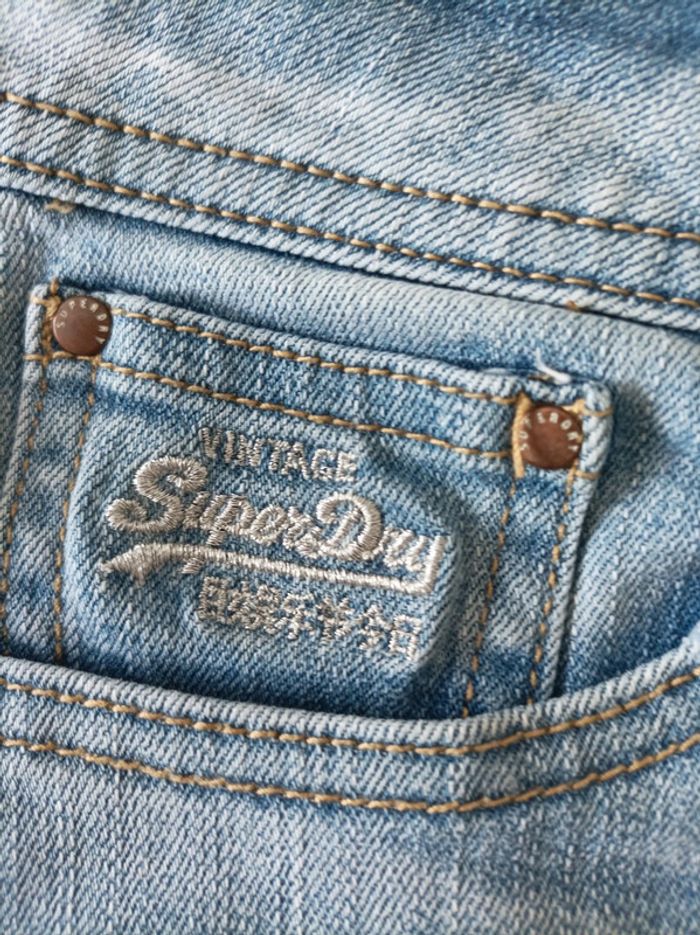 Short jean Superdry taille 36 - photo numéro 4