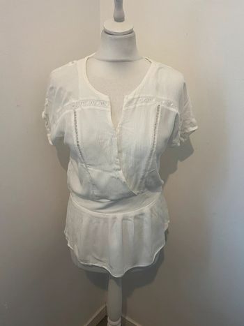 Blouse blanche comptoir des cotonniers S