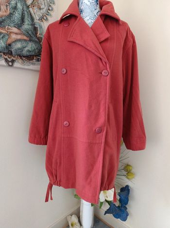 Manteau d hiver t 48 couleur corail
