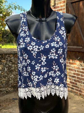 🌸 Top court fleuri Terranova – Taille 36