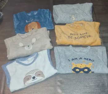Lot 6 pijamas 3 mois