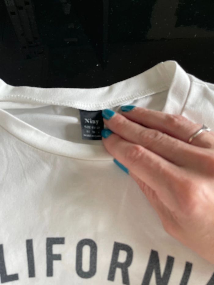 T-shirt blanc California taille 38 - photo numéro 4