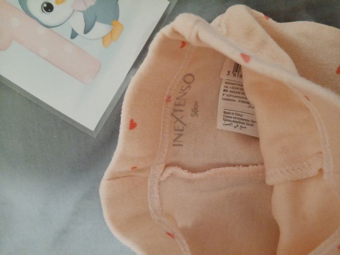 Pantalon rose "coeur" _ T.56cm - photo numéro 3