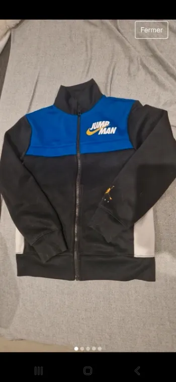 Veste zippé  nike air jordan jumpman garcon 10-12 ans