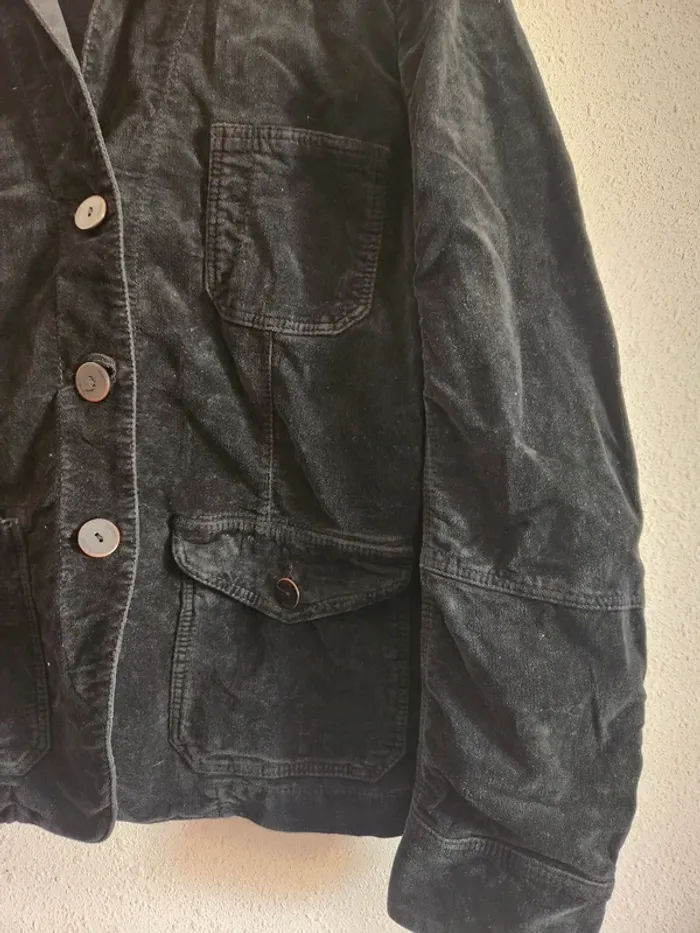 Veste blazer en velours noire taille L Closed - photo numéro 3