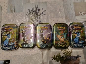 5X Mini tins évolution prismatique 