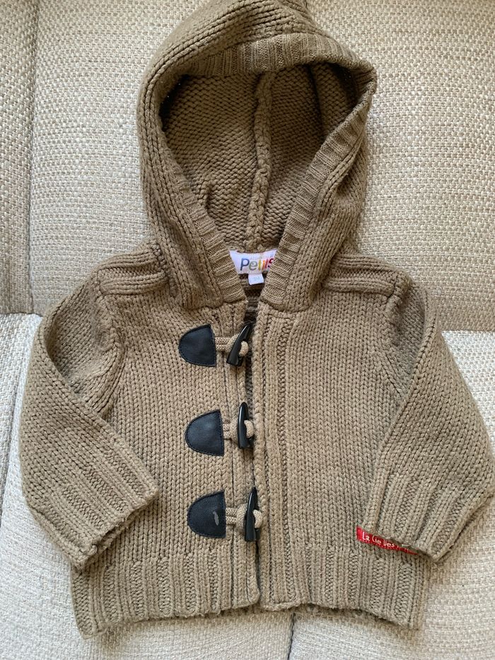 Gilet marron La Compagnie des petits 3 mois