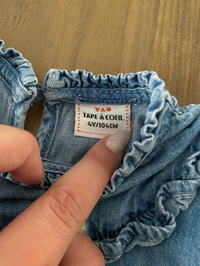 Robe jeans tape à l’œil 4 ans - photo numéro 3