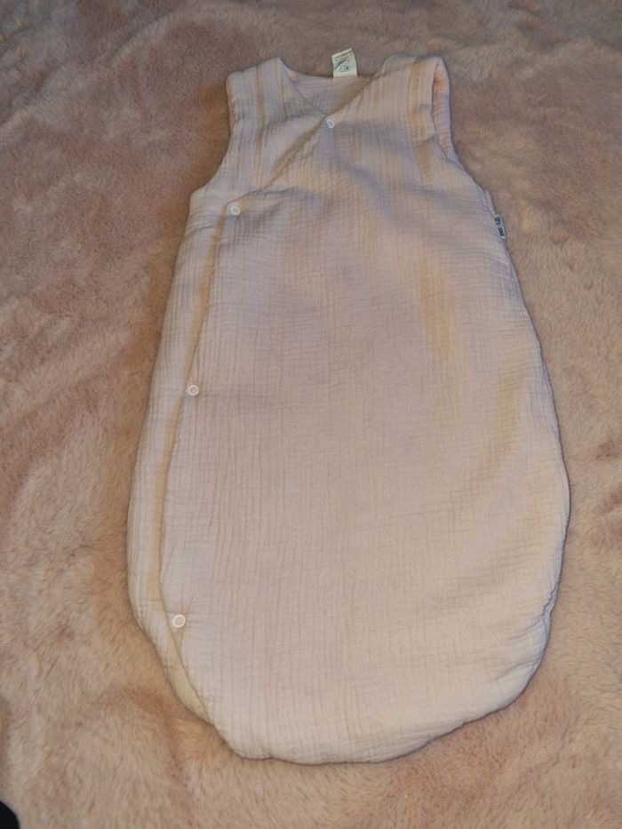 Magnifique turbulette en gaz de coton rose claire- TOG 3.3 - 0-6mois - BB&CO
