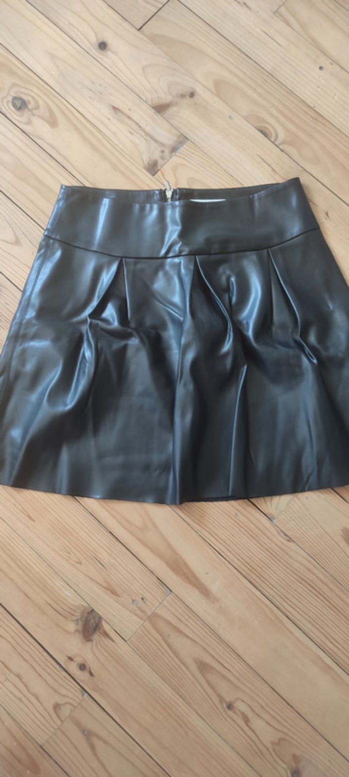 Jupe en simili cuir