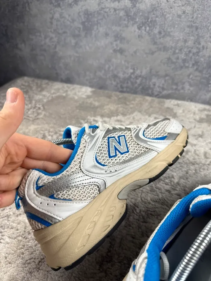 New Balance 530 Running Abzorb - White & Beige & Blue - photo numéro 17