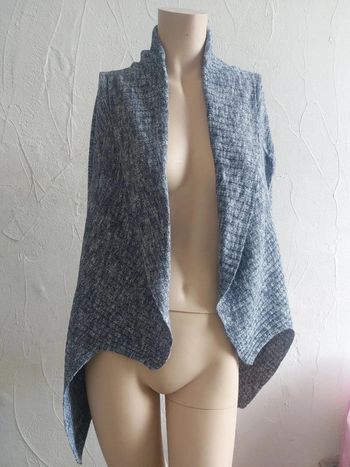 Gilet long gris Taille S
