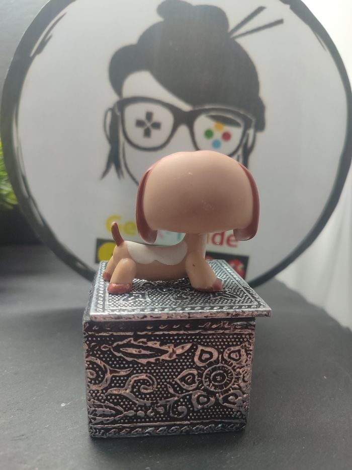 Lps01174 Littlest Petshop Pet Shop LPS Authentic Dog dachshung Teckel Chien 2035 - photo numéro 2