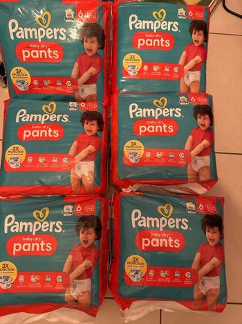 Pampers pants taille 6/192 couches