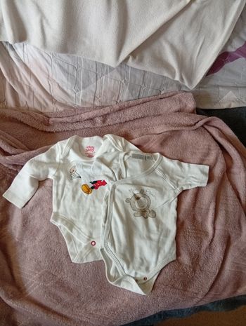 Lot de 2 body bébé 