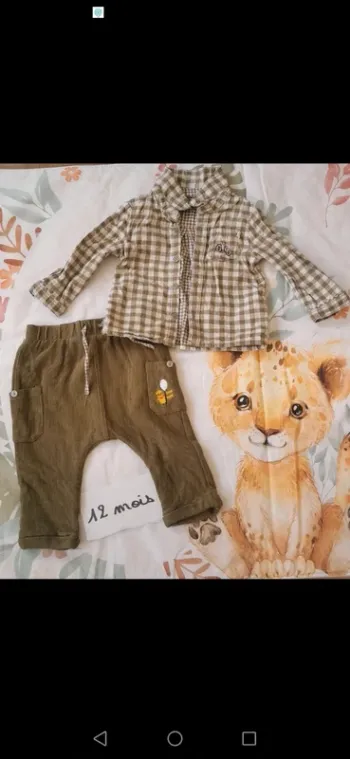 Ensemble 12 mois garçon