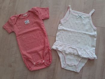 Lot de 2 body manches courtes, 6mois