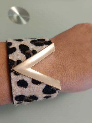 Bracelet original imprimé léopard tendance