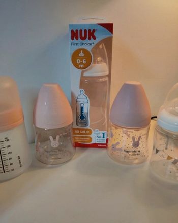 Lot 6 biberons + 22 tétines suavinex