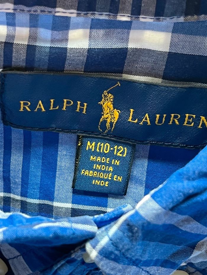 Chemise à carreaux Ralph Lauren garçon 12 ans - photo numéro 3