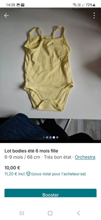 Lots bodies été 6 mois fille