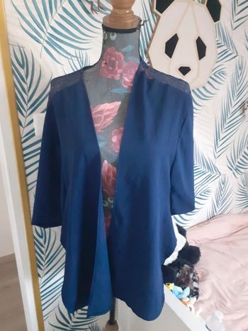 Veste kimono chemise plage dentelle M