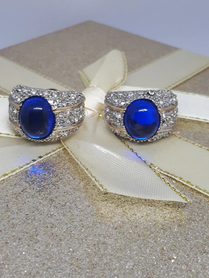 Très élégant boucles d'oreilles année 1950 - photo numéro 7