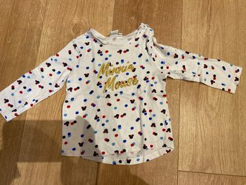 T-shirt manches longues Minnie 18 mois