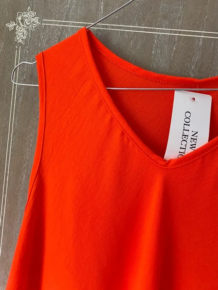 Robe fluide orange - photo numéro 4