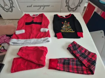 Lot pyjamas noel