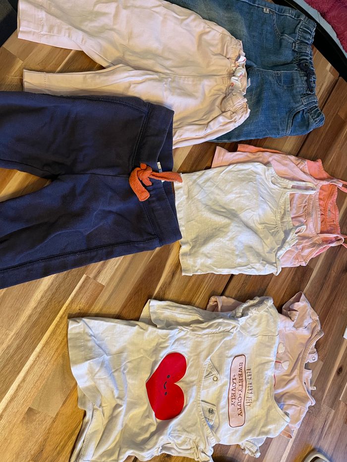 Lot printemps / été fille marques petit bateau, orchestra, obaibi, kiabi,…