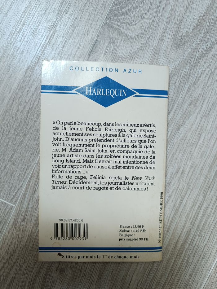 Livre Harlequin collection Azur - photo numéro 2
