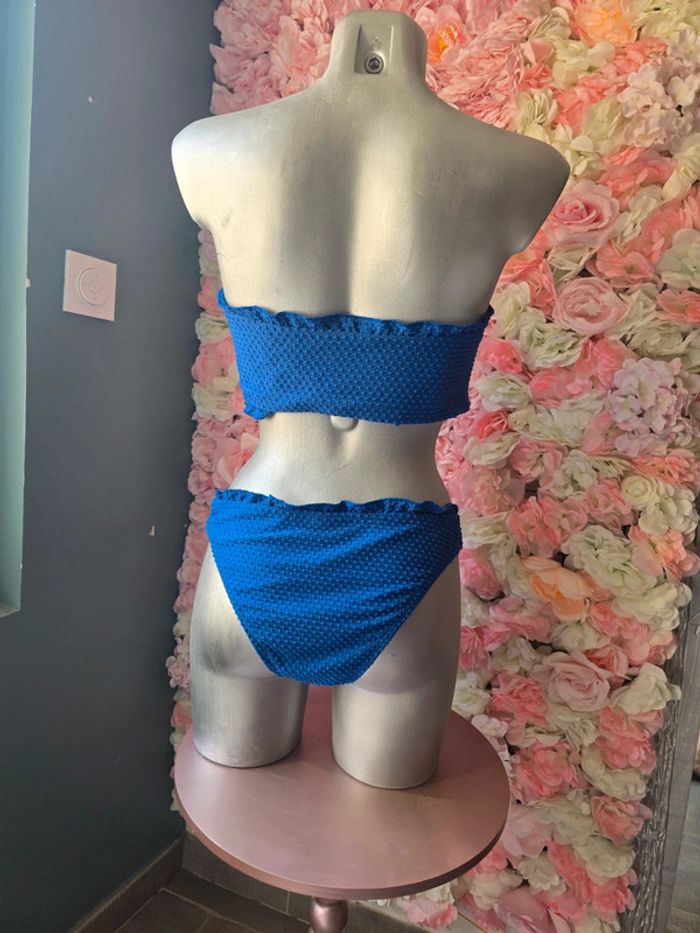 Bikini bandeau sublime bleu taille L - photo numéro 4
