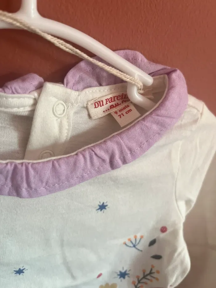 T shirt manches longues du pareil au même 9 mois - photo numéro 4