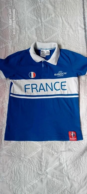Polo équipé de France Euro 2016 bleu garçon 12 ans la redoute