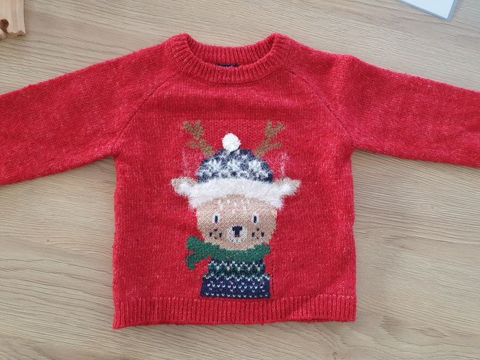 Pull Noël Kiabi - 18 mois rennes - photo numéro 3