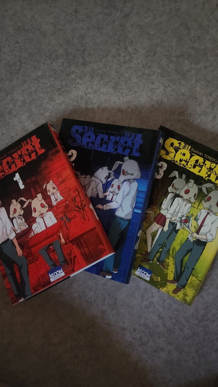 Manga Secret Tome 1,2 et 3