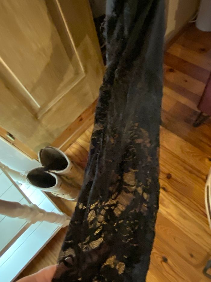 Legging noir avec empiècements en dentelle – Taille XXL - photo numéro 2