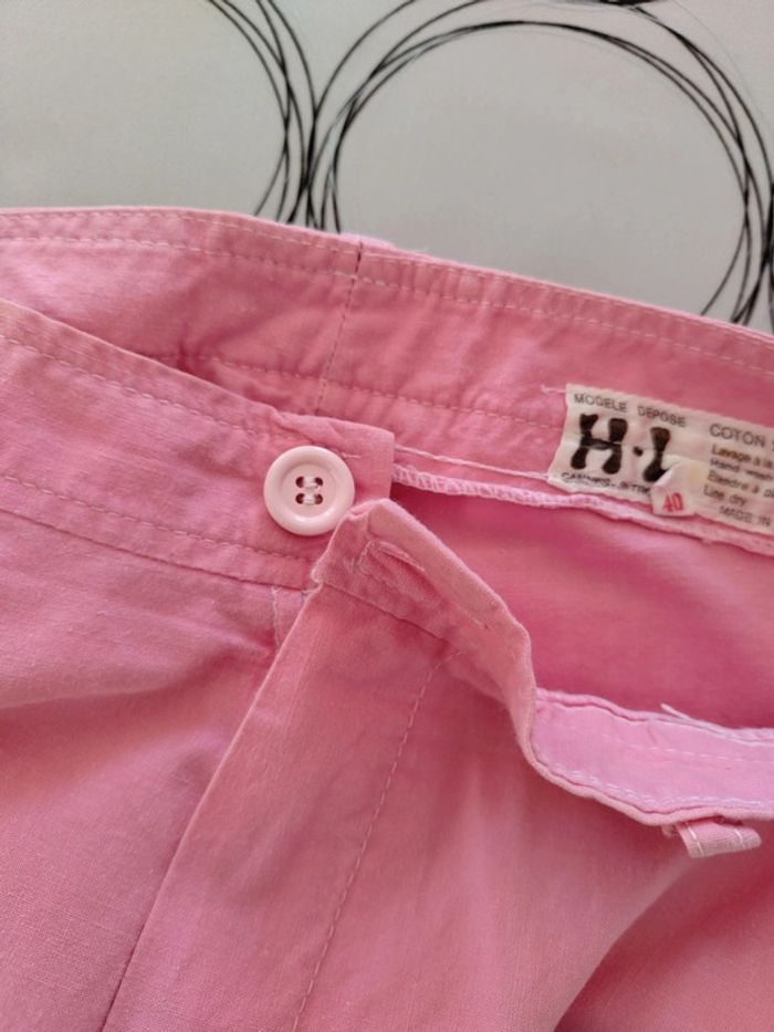Pantalon rose jambes larges - photo numéro 7