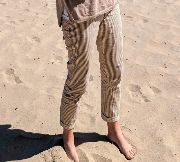 Pantalon droit rayé