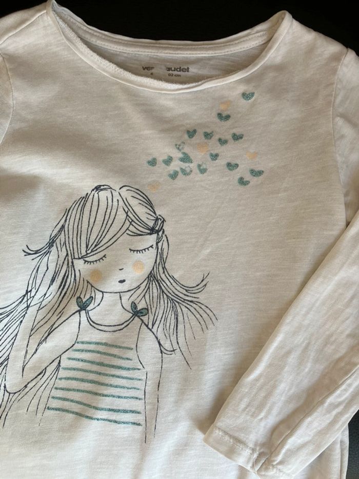 T shirt imprimé Vertbaudet 4 ans - photo numéro 3