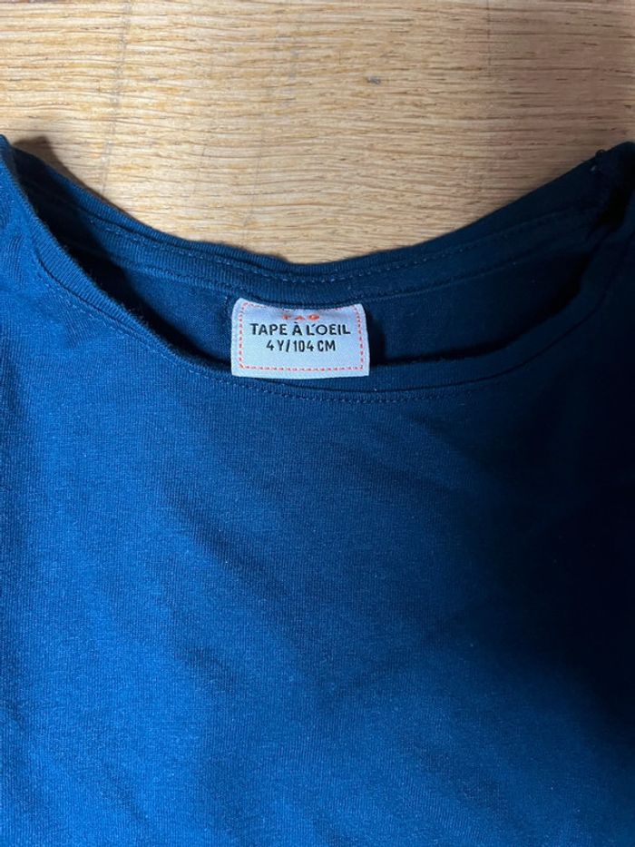 Teeshirt manches longues 4 ans Tape à l'oeil TAO #EmmaLille4ans - photo numéro 2